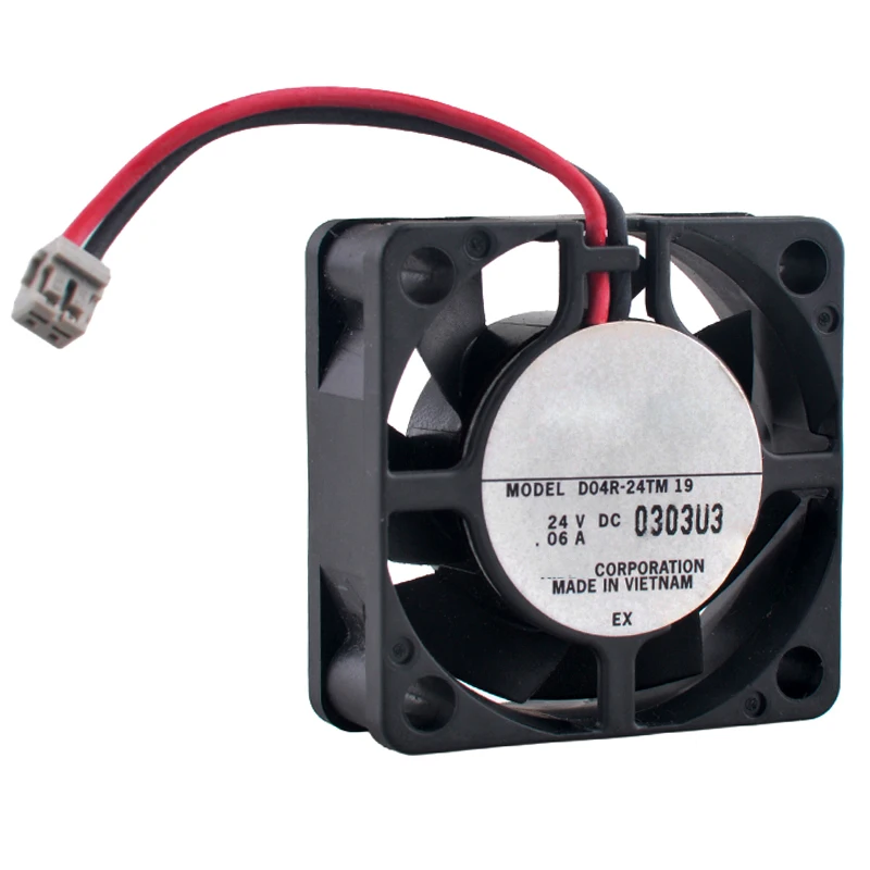 D04R-24TM 4cm 40mm fan 40x40x15mm DC24V 0.06A 2-pin 6000rpm Axial flow fan cooling fan for frequency converter power supply