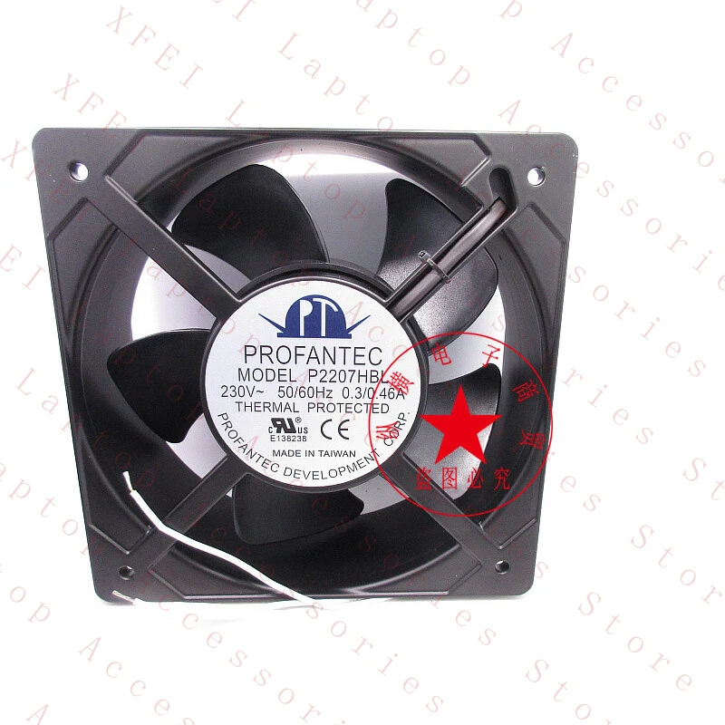 D  FOR PROFANTEC P2207HBL 205*205*72mm 230V power distribution cabinet exhaust fan