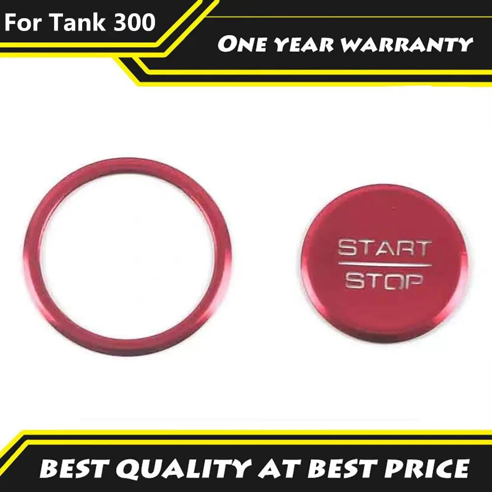 For Tank 300 Hi4-T 2025 2026 One click start decoration ring modification protective cover WEY ignition switch key ring inside