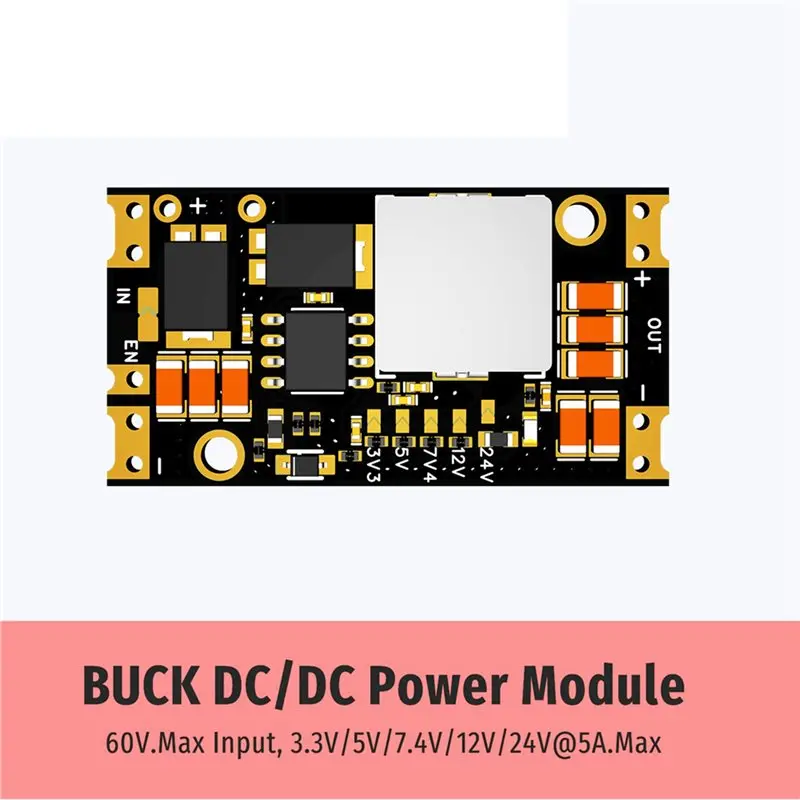 VEHO-5X Buck Step-Down Power Module Buck DC/DC Power Module 60V Max Input 3.3/5/7.4/12/24V Output 5A Max Current TPS54560