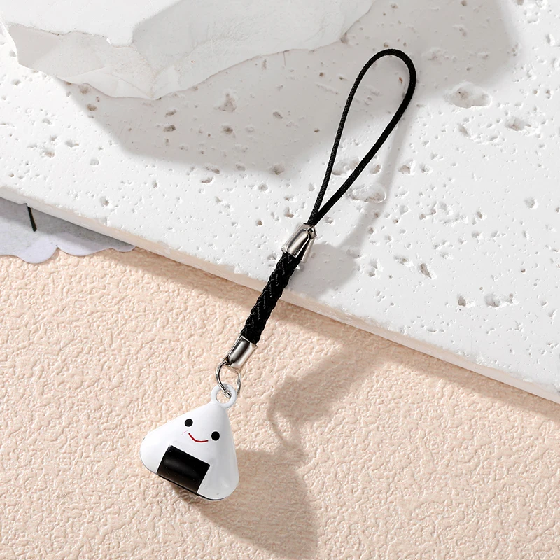 1pc/3pcs Rabbit Panda Cat Mouse Animal Keychains Keyring For Women Children Bell Can Sound Cute Onigiri Bag Box Cellphone Chain
