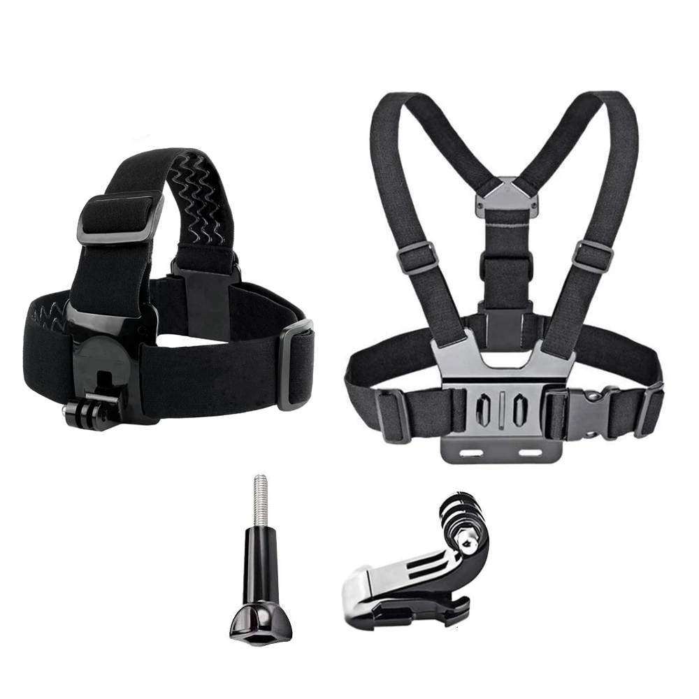 Chest Strap Head Strap Belt For GoPro Hero 13 12 11 10 9 8 7 6 5 SJCAM AKASO Insta360 X4 X3 One X2 DJI Osmo Action 5 4 3 Camera