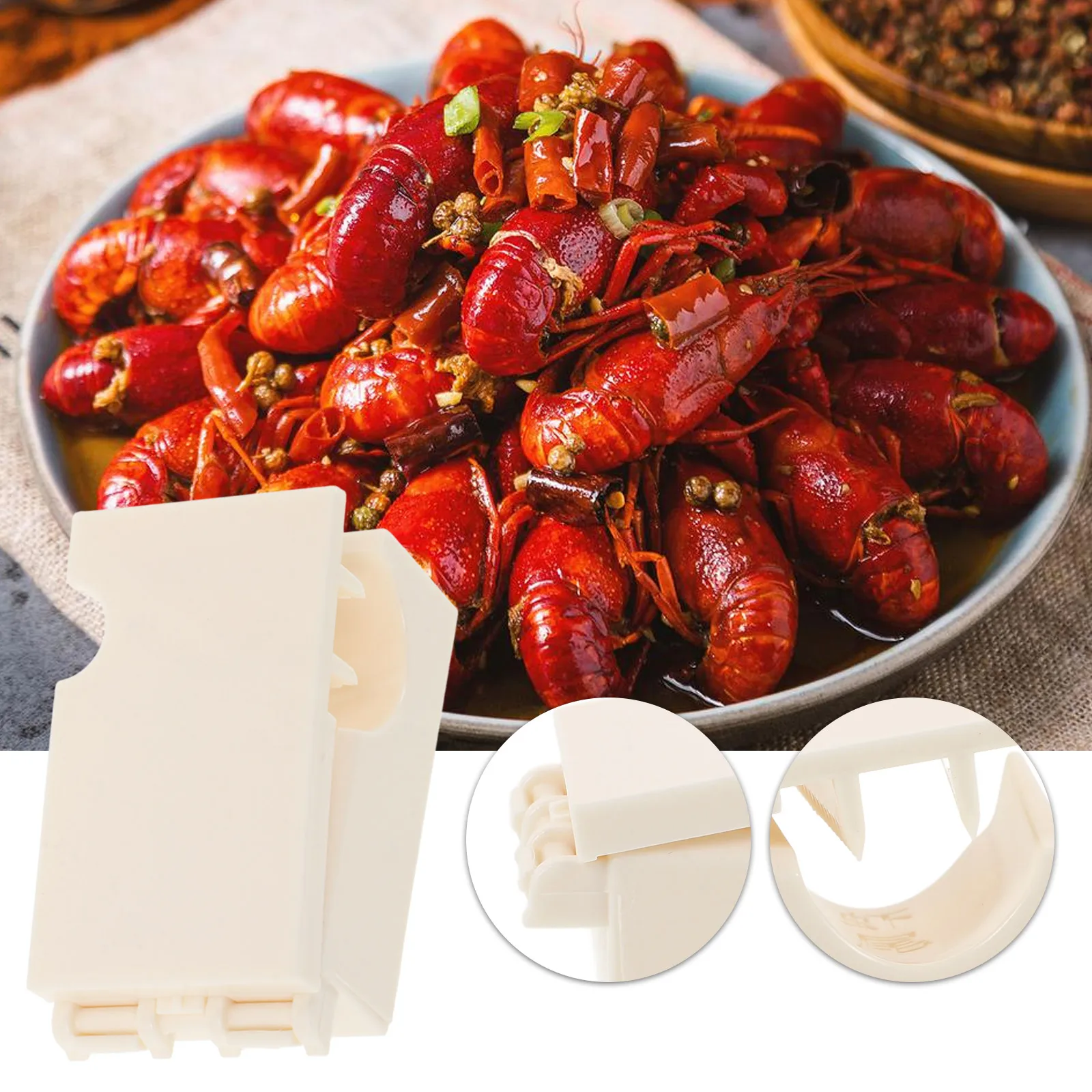 

3pcs Shrimp Peeler Deveiner Tools Reusable Plastic Household Cleaner Portable Seafood Shell Remover Crawfish Sheller Kitchen