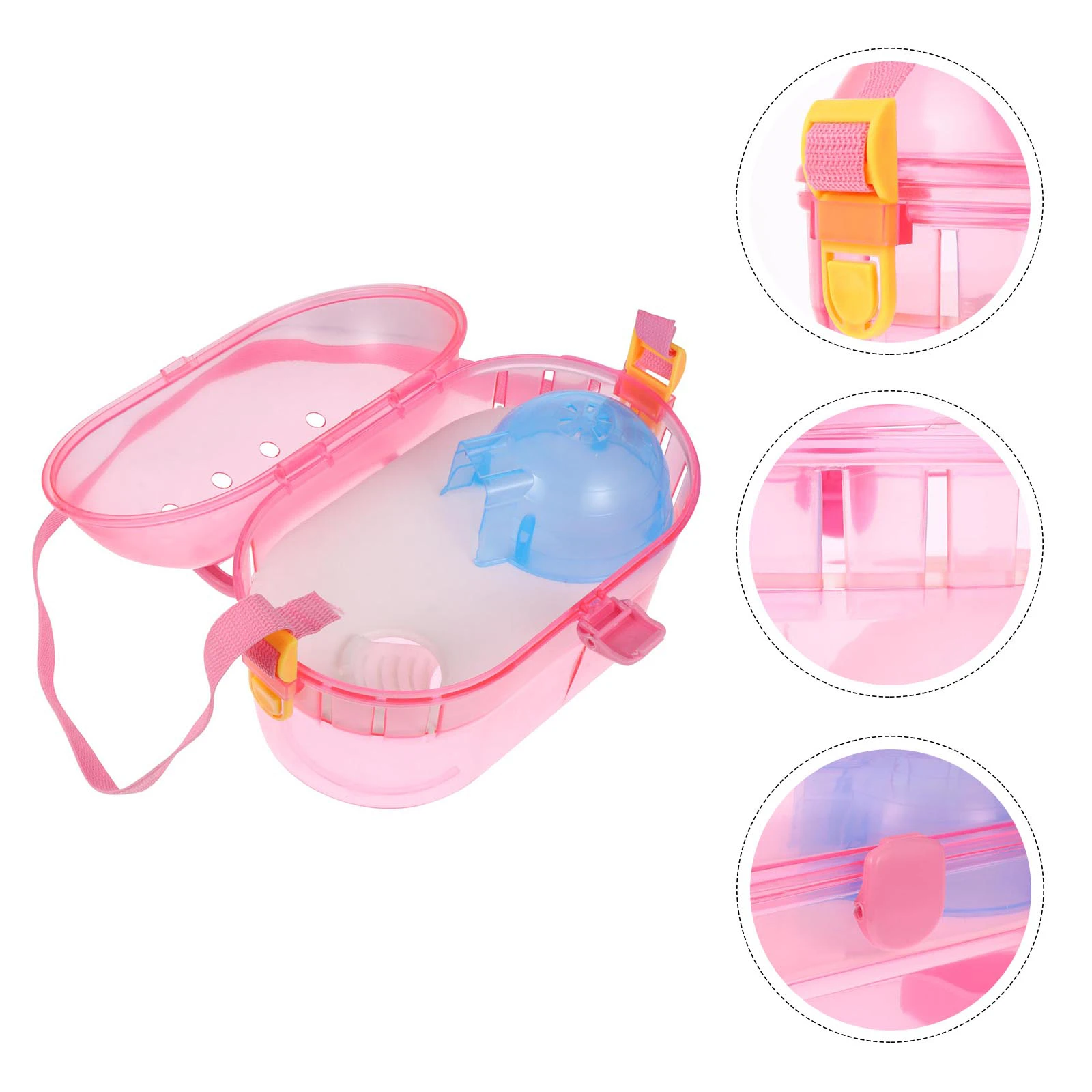 

Pet Outdoor Pet Cage With Feeder Durable Small Animal Carrier Feeder Water Bath Travel Case for Hedgehogs Rabbits Hamsters