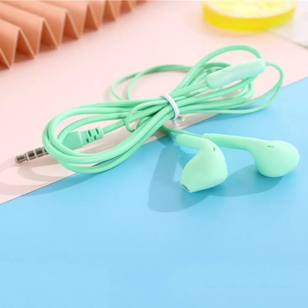 3.5mm Stereo In-Ear Earphone Semi Heavy Bass Wired Headset Earphones with Mic Portable Universal for Xiaomi/Huawei/Samsung