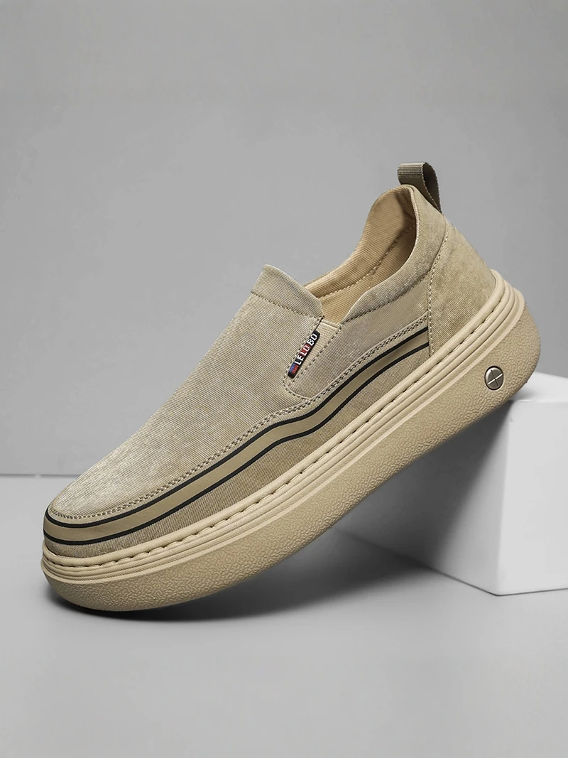 

Men's Summer Breathable Anti-Slip Thick Bottom Slip-On Casual Shoes Lightweight Soft Bottom Dad Cloth Shoes Versatile Comfort...