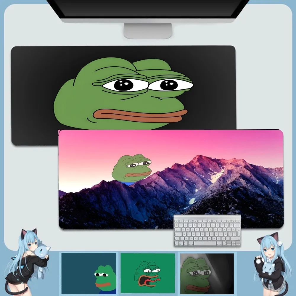 

Sad Frog Pepe Cool Office Mice Gamer Soft Mouse Pad Size For Game Keyboard Pad For Gamer