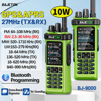 1/2PCS BAJETON BJ-9000 APRS GPS Walkie Talkie CB/SSB/RX/HF Receiver with 10W Bluetooth Phone Programming For RT-950 PRO RT -950