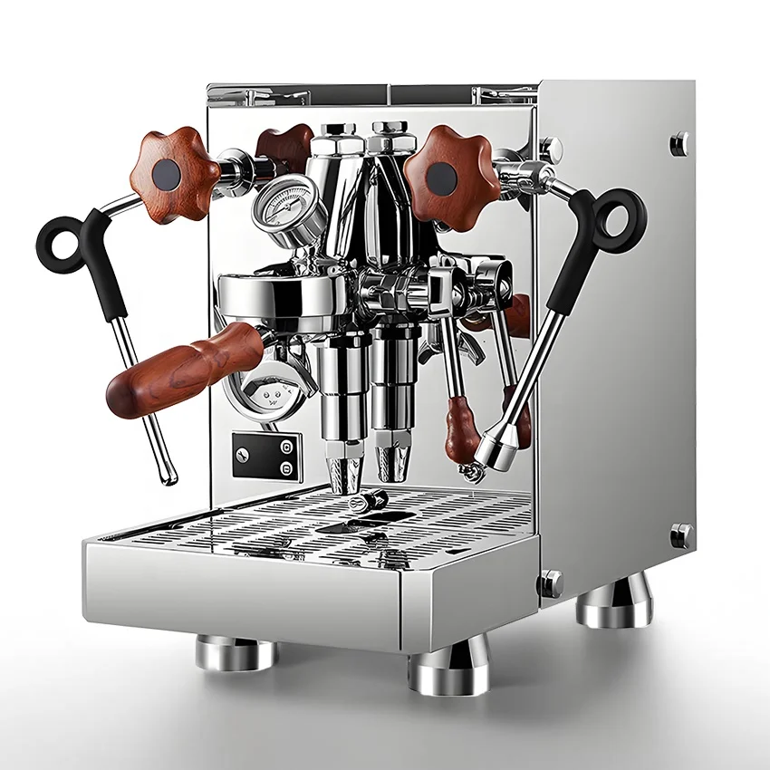 

ST Adjustable Steam Temperature Stainless Steel Body Kahve Makinesi Latte Cappuccino Coffe Coffee Espresso Machine