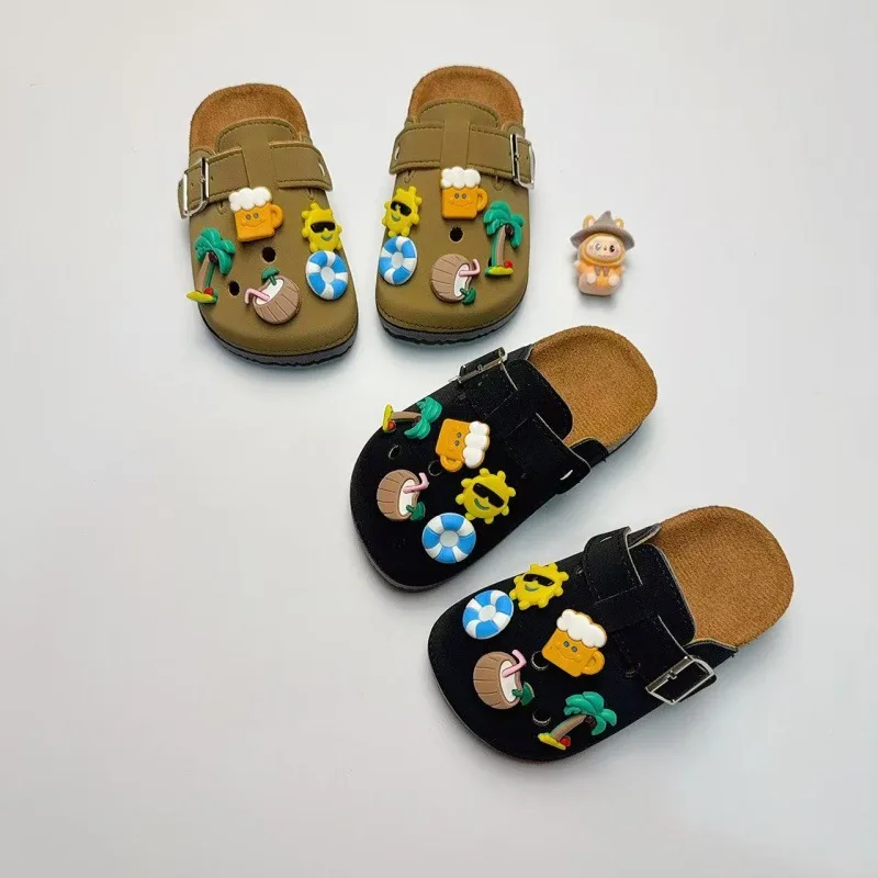 2026 New Children Slippers For Boy Girls Cartoon Coconut Shoes Breathable Summer Beach Garden Sandals