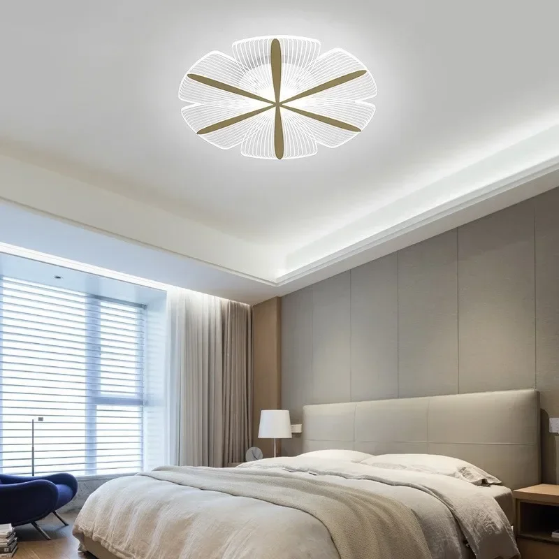 Petal Ceiling Lamp LED Modern Simple Ceiling Lights Personality Creative Bedroom Lamp Children's Princess Room Lighting