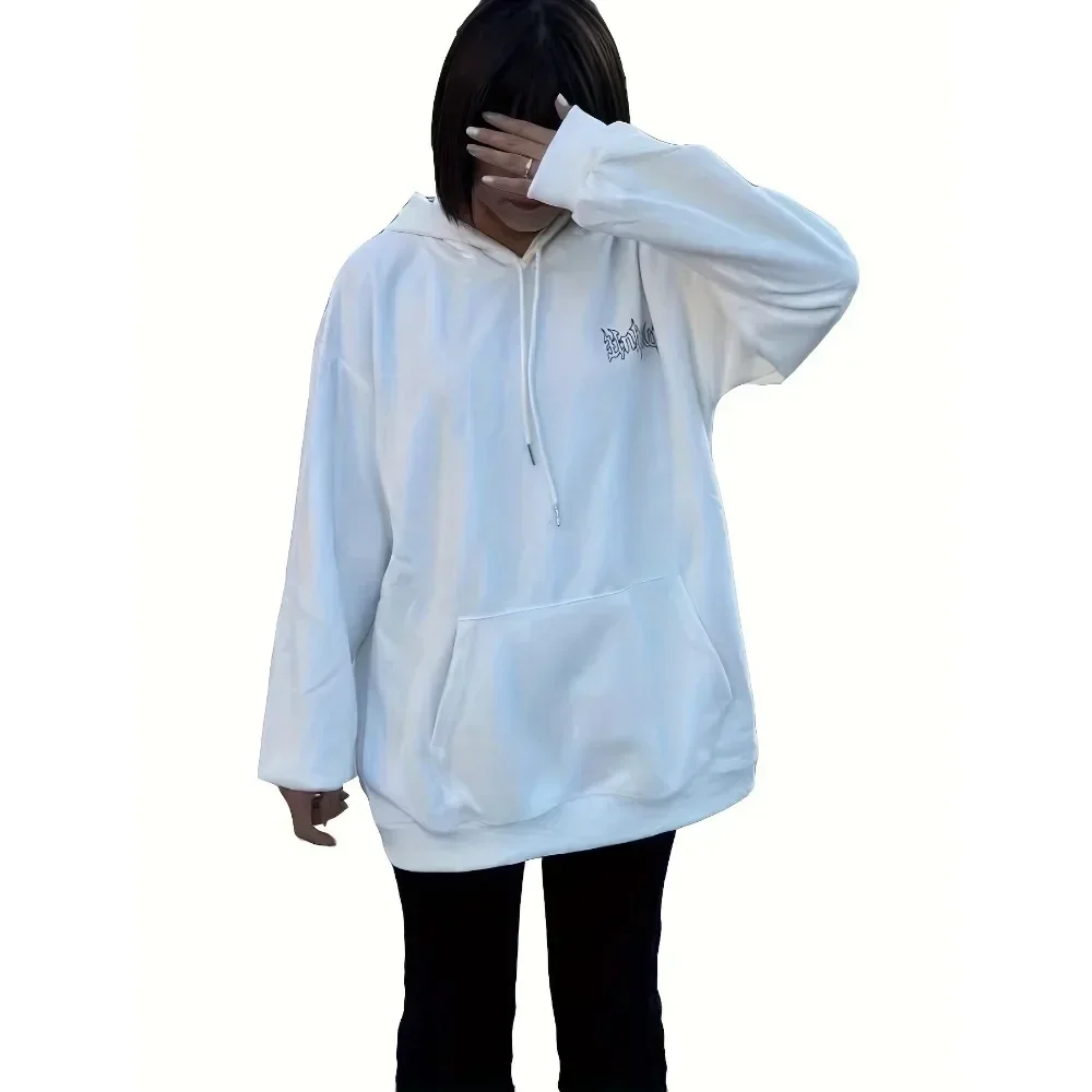 2025 New Arrival Wings Print Back Hoodies Casual Drawstring Sweatshirt Harajuku Aldult Teen Unisex Hoodie Clothing