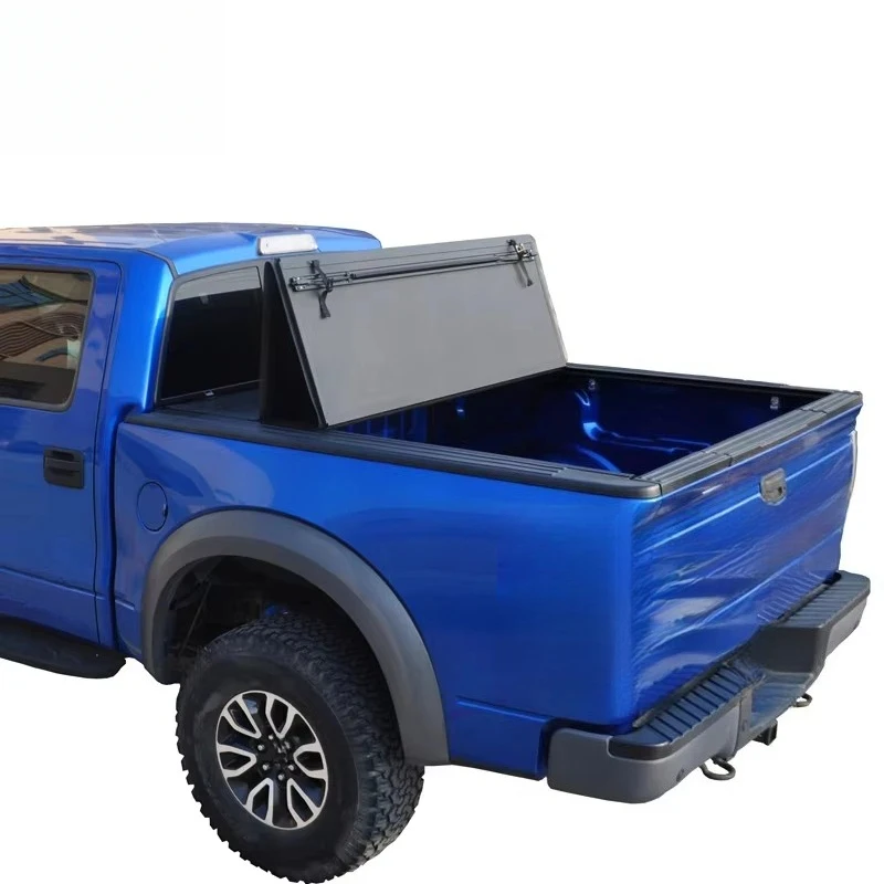 High Quality Hard Low Profile Trifold Aluminum Tonneau Cover For F150 2015-2020 5.5ft Pickup Truck Bed