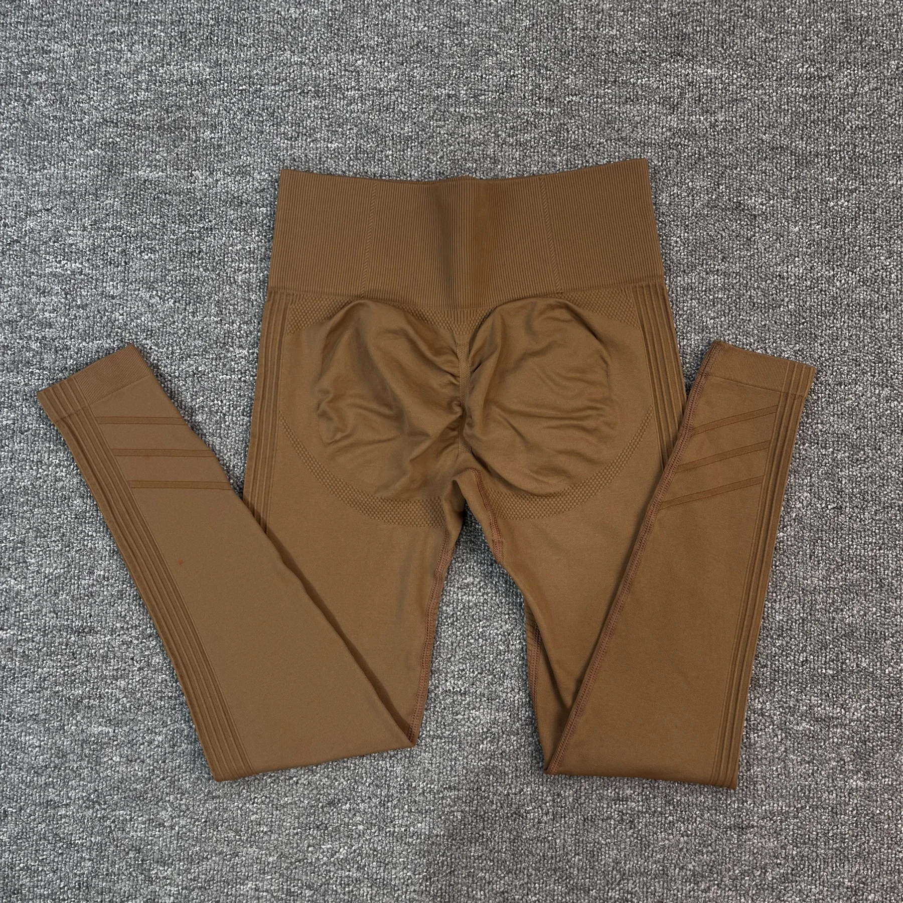 Pantalones de Yoga de punto sin costuras para mujer, pantalones de Fitness deportivos transpirables de cintura alta, venta al por mayor, oferta