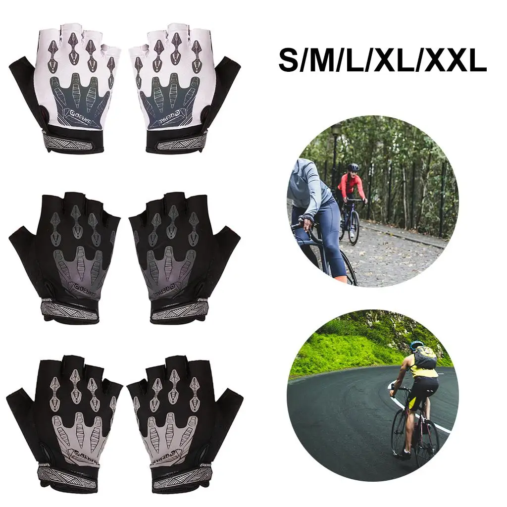 FINGERLESS DRIVING CYCLING ROCK CLIMBING WEIGHTLIFT SOFT HALF FINGER GLOVES