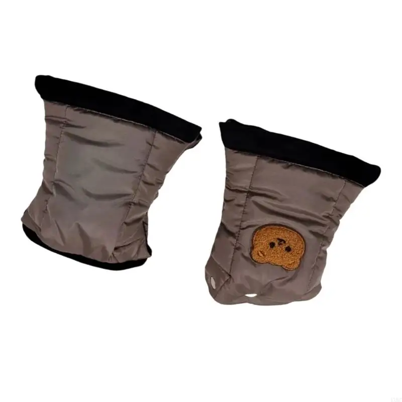 추운 계절용 장갑 1쌍(유모차용 및 피부에 부드럽게 작용) 안전 기능 4XBC