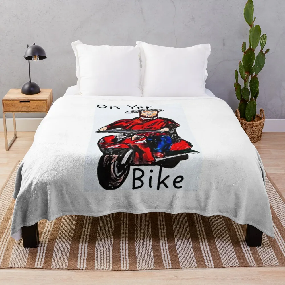 

Henry On Yer Bike Throw Blanket Moving Polar Retros Baby Blankets