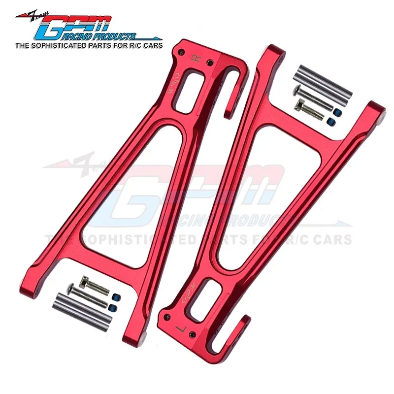 Brazo de suspensión inferior trasero de aluminio GPM 8633+8634 para Traxxas E-Revo 2.0 86086-4