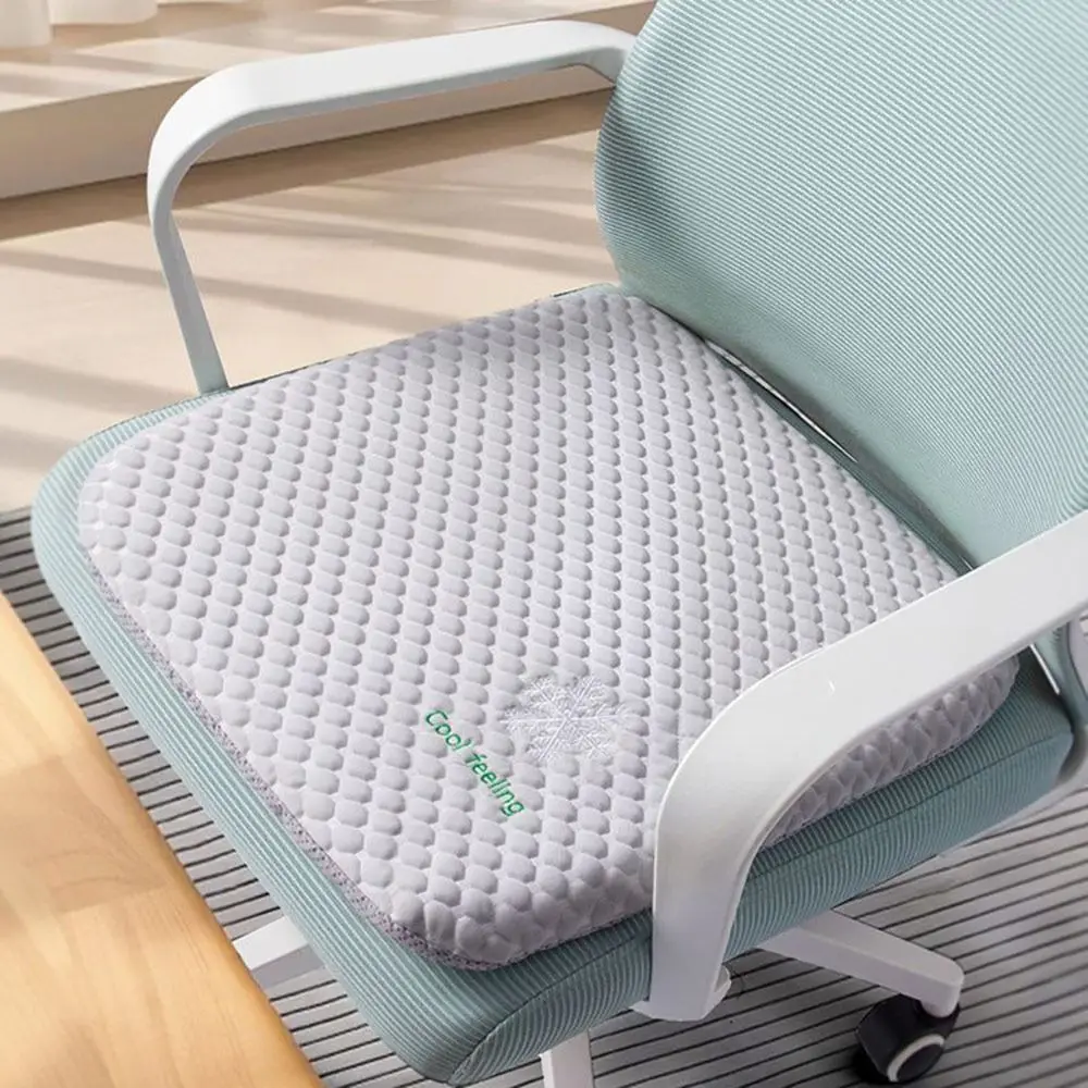 Memory Foam Chair Seat Cushion Adjustable Straps Anti-Slip Bottom Car Seat Cushion Ultra Soft Rebound Dining Chair Cushion