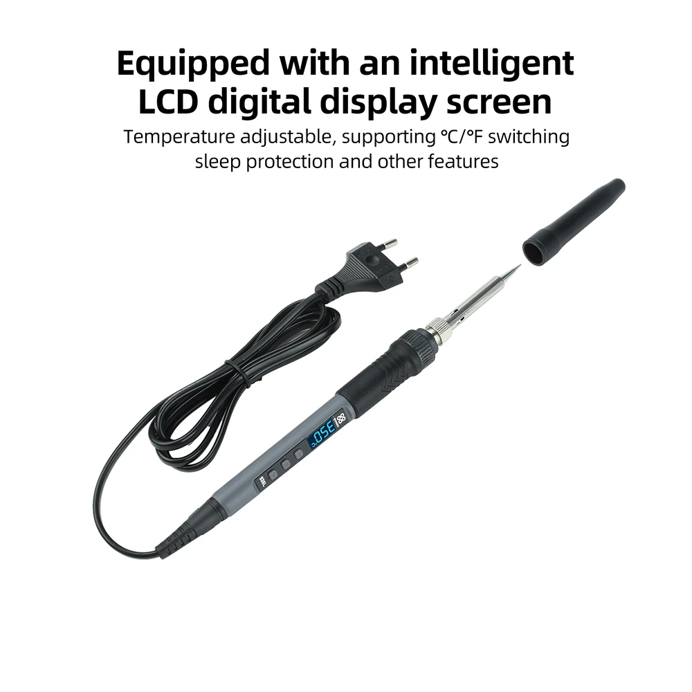 936L 90W Portable LCD Digital Display Soldering Iron EU Plug AC 230V Adjustable Temperature Electronic Welding Repair Tools