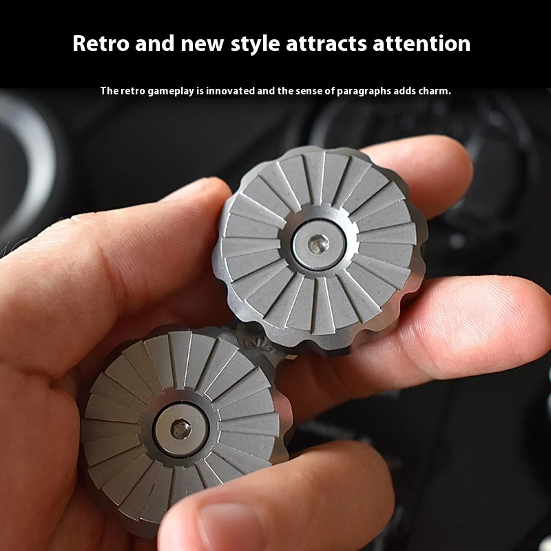 DANHUO Duocore stop tytanu mechaniczny Push Slider moneta opuszkiem palca Stress-relief EDC Fidget Spinner dorosłe gadżety Fidget