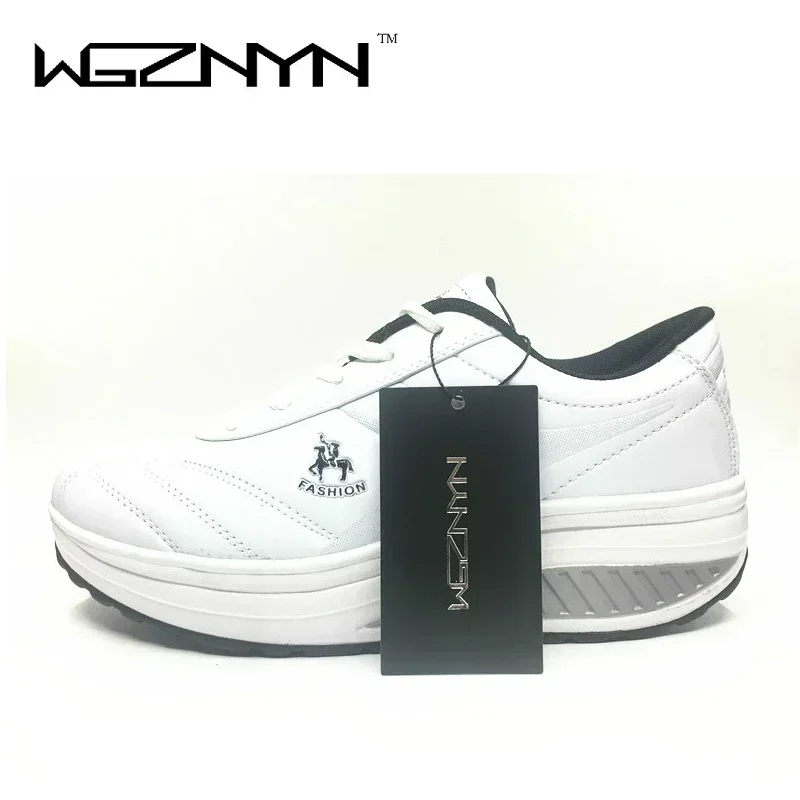 NEW Luxury Designer Slimming Swing Shoes Women Fashion Leather Casual Shoes Women Lady Spring Autumn Factory Top Quality Heels view 6