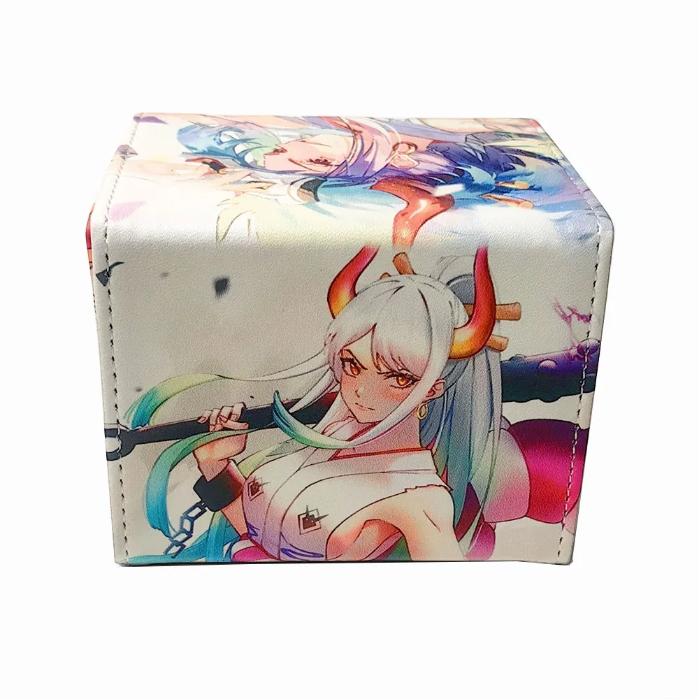 100 + PU Anime Cards Storage Box Deck gioco da tavolo TCG Cards Box Protector Bag per MGT/Pkm/Yu-gi-oh/gioco di raccolta di carte collezionabili