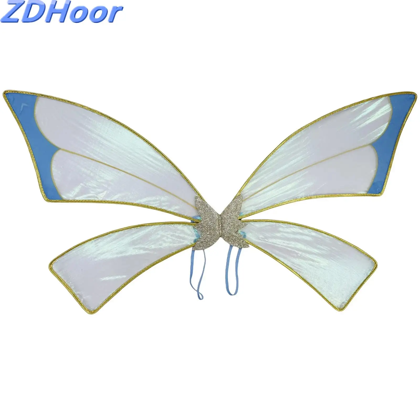 

Крылья бабочки для косплея на Хэллоуин, переливающиеся блестящие крылья из органзы, костюмы для вечеринок, аксессуары