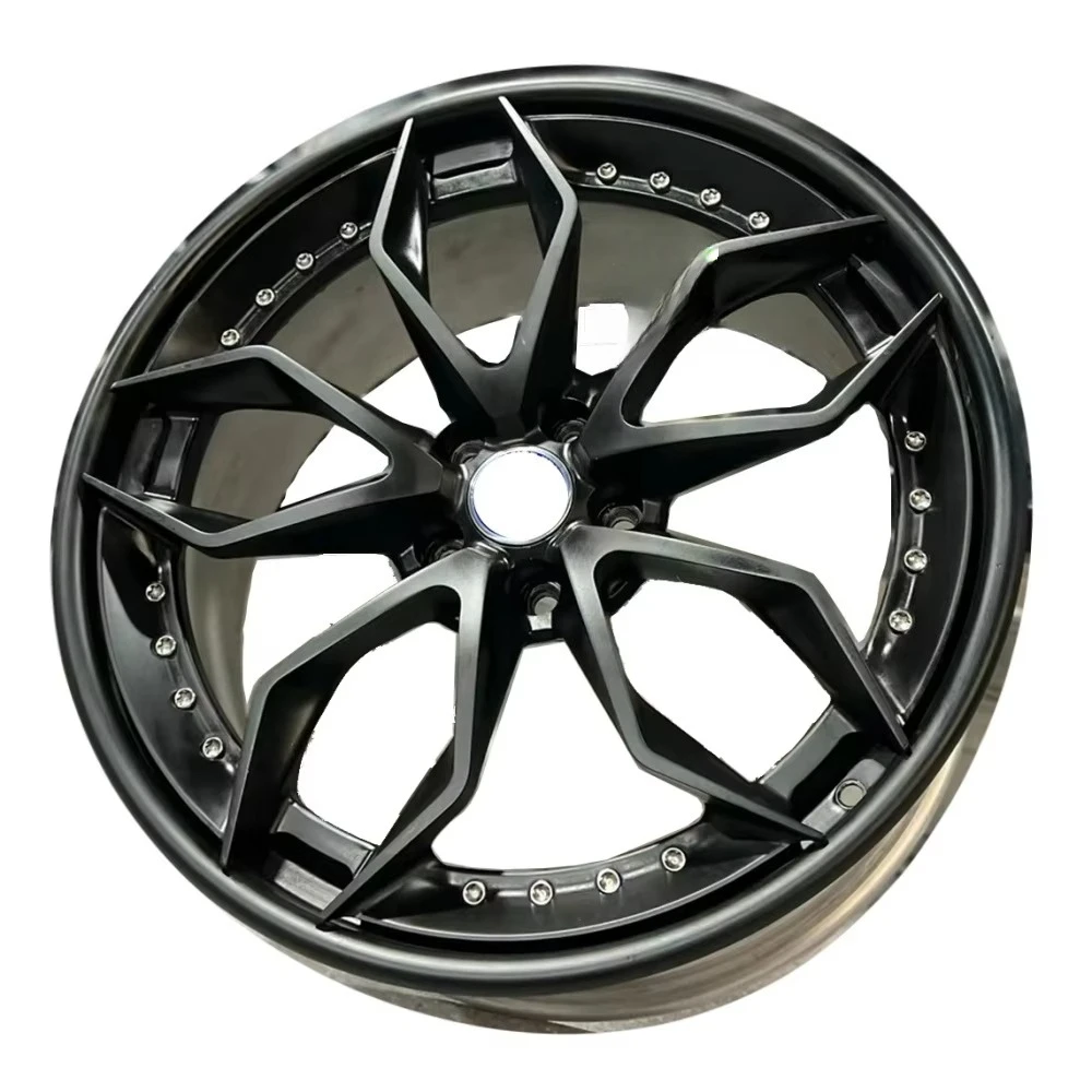 3 Piece Forged Wheels Black Aluminum Alloy Rim 19 20 21 22 23 for 911 992  M3 M4 X5 X6 Lamborghini  RS7 RS6 Ferrai F8 488