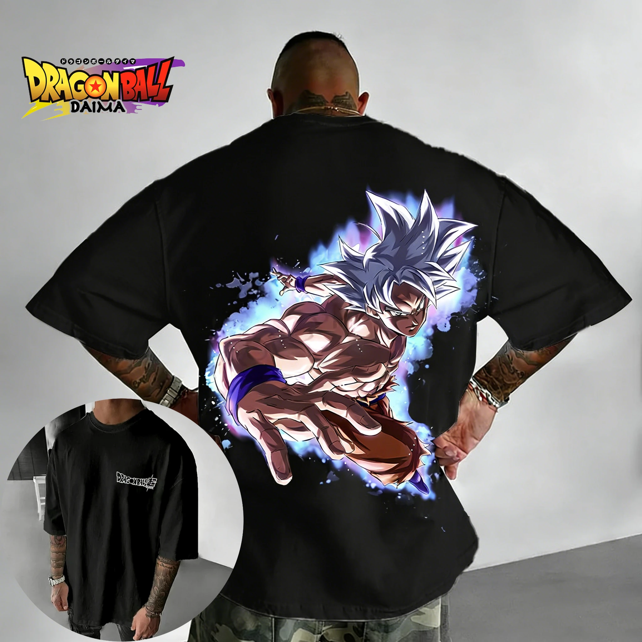 

Мужская футболка с коротким рукавом Dragon Ball Free Aspiration Гун Укун, с принтом Супер Сайян, новинка лета 2026, в японском аниме-стиле
