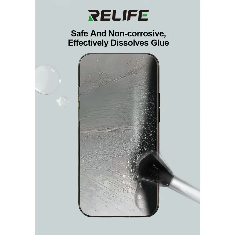 RELIFE RL-8333 LCD Screen Glue Remover Safe Non-corrosive No-damage to Screen Mobile Phone OCA Glue Cleaning Remover Tools