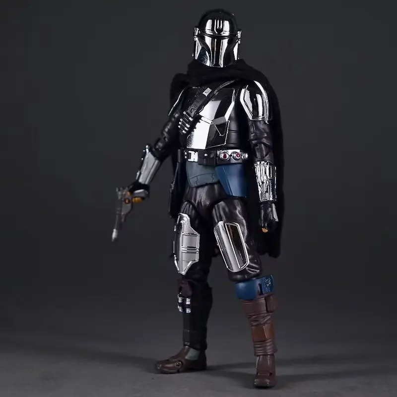 マフェックス-256-スターウォーズ-マンダロリアン-2-ディン・ジャリン-電気メッキ可動式モデル-アクションフィギュア-コレクタブル-映画コレクター向け