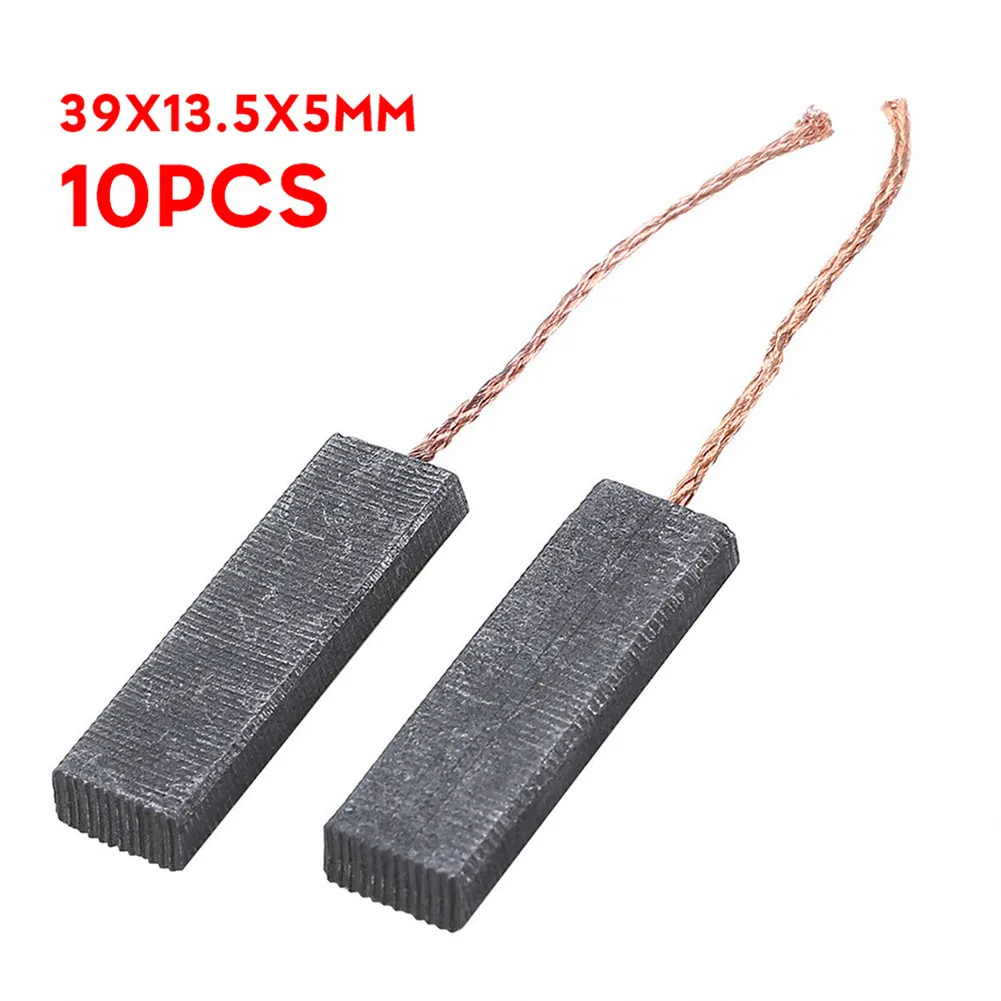 Imagem -03 - Substituição da Escova de Carbono 39x13.5x5 mm para Siemens Tambor Máquina Lavar Motores Escovas Carbono Acessórios da Ferramenta Elétrica 10 Peças