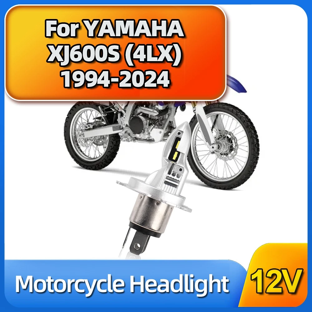 1PC Motorcycle LED Headlight Bulb H4 For Yamaha XJ600S (4LX) 1994 to 2002 2003 2004 2005 2006 2007 2008 2009 2010 2011 2012-2024