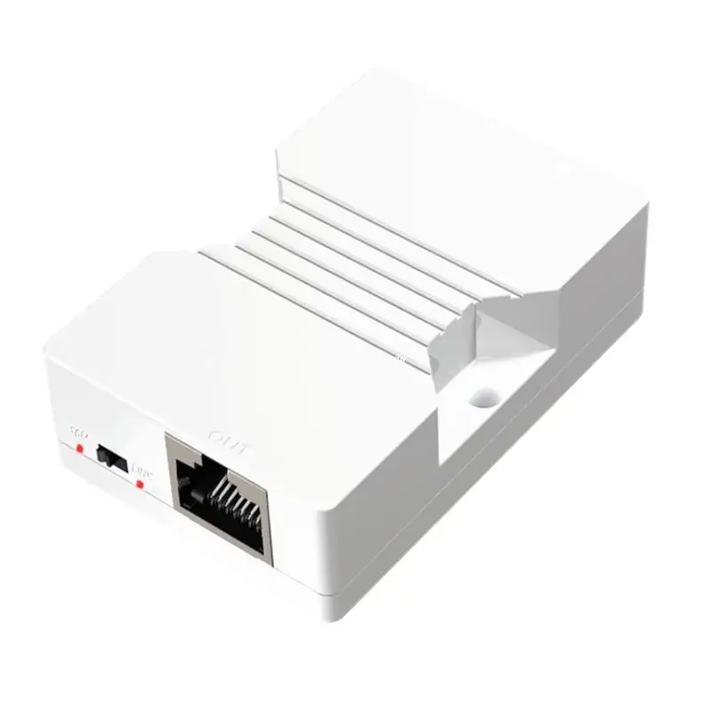 Poe Extender 2 Rj45 10M Ethernet Data Enhancement Repeater Amplifier 200 Meters Long Distance Dropship