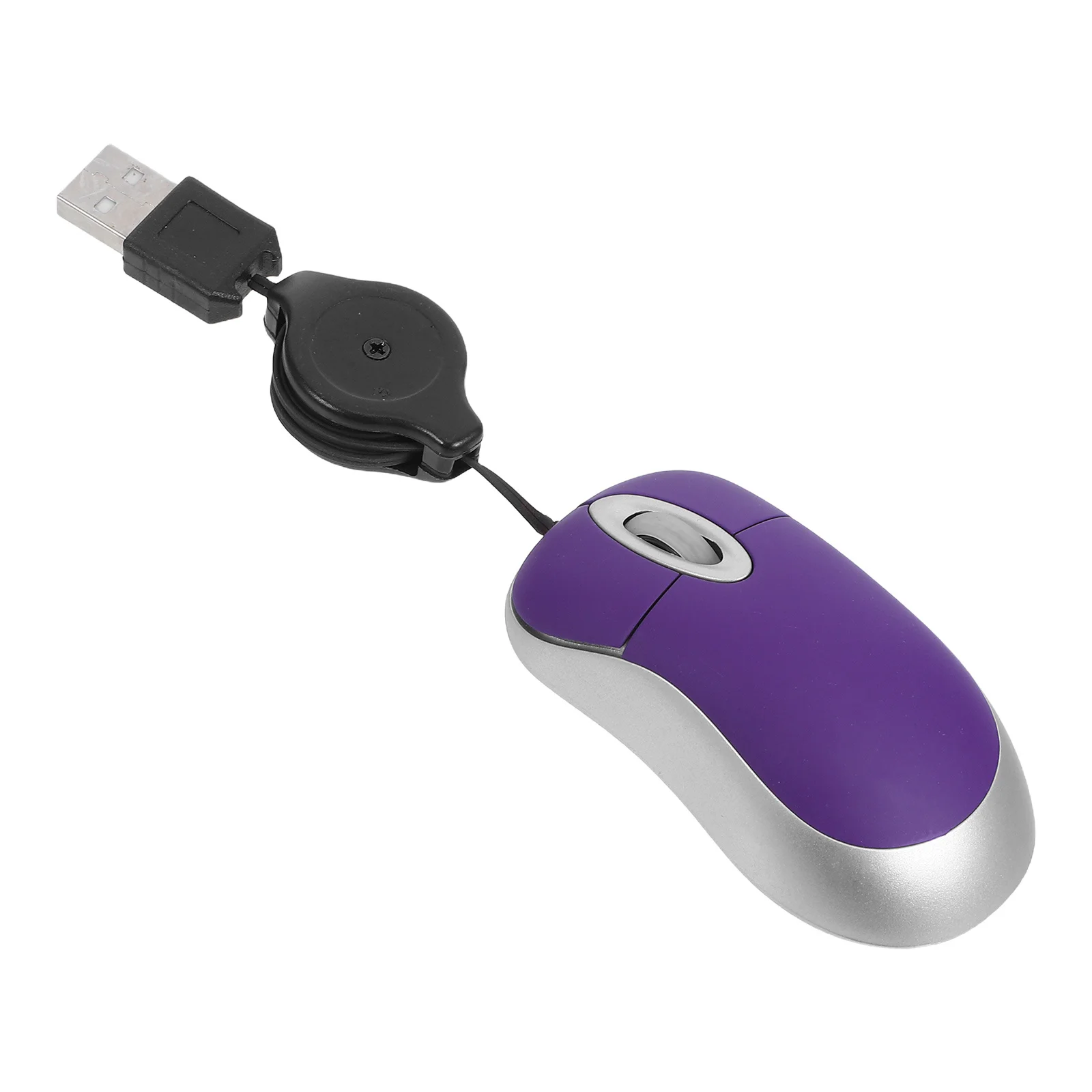 Ratón Usb compacto telescópico 1000Dpi ratón óptico con cable para ordenador portátil de escritorio silencioso clic botones laterales Compatible Win98 a Vista
