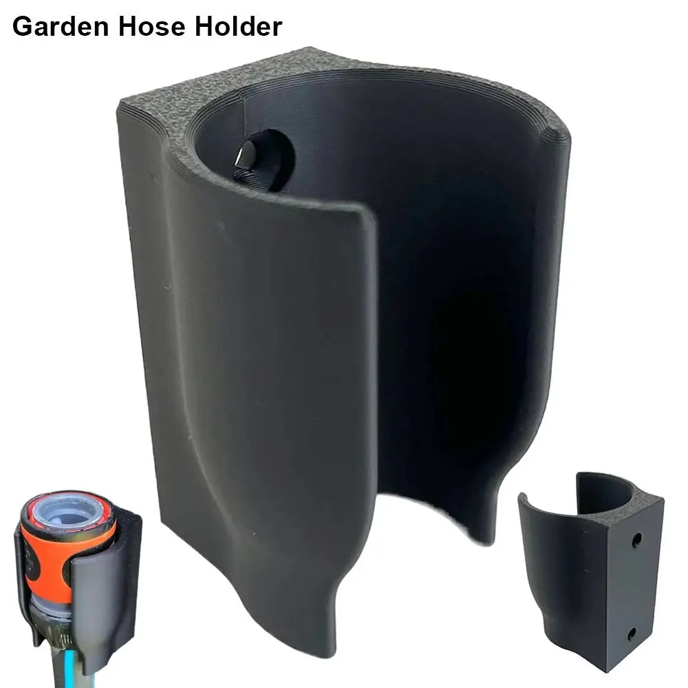 1Pcs Durable Wall Mount Garden Hose Holder Anti Slip Outdoor Wall Hose Holder Plastic Hose Nozzle Storage Bracket For Yard