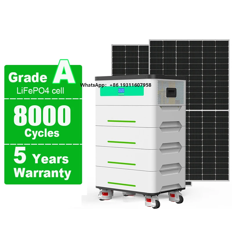 

In Stock Home Off-Grid Inverter 5Kw All-In-One Inverter Hybrid Solar System Lifepo4 Cell Battery for Solar System