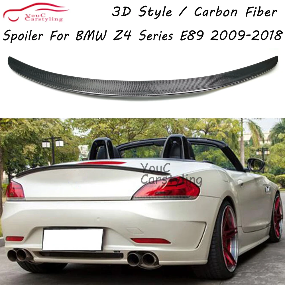 

E89 Spoiler 3D Style Real Carbon Fiber Rear Trunk Spoiler Wings for BMW Z4 Series e89 2 Door 18i 20i 23i 28i 2009-2018