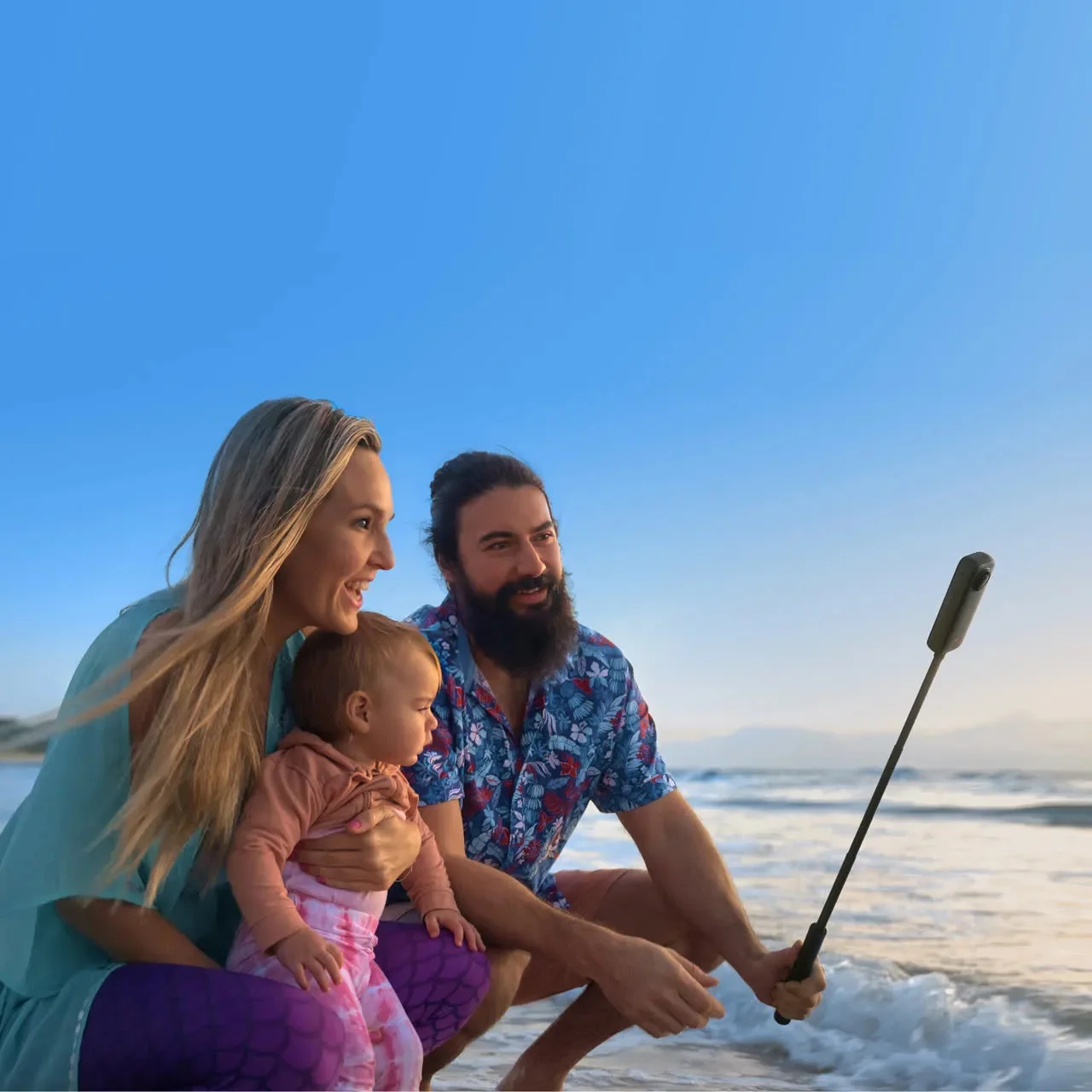 Insta360 85cm Portable Invisible Selfie Stick with Standard Grip for GO Ultra, X5, Ace Pro 2, X4, GO 3S, Ace Pro, Ace, GO 3, X3