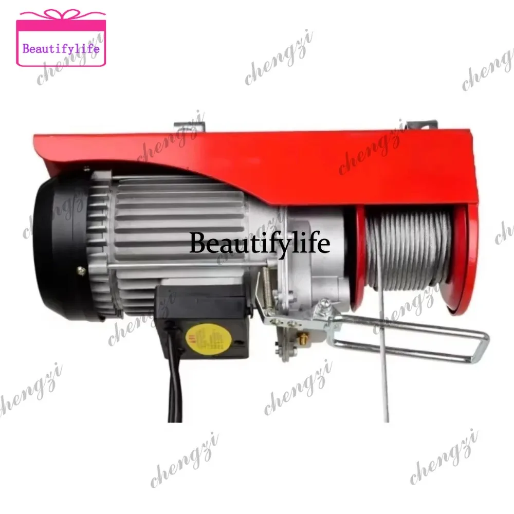 

a55 Wire rope small electric hoist 220V home decoration factory warehouse lifting hook hoist
