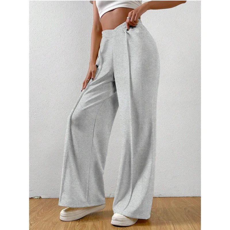 Women's Loose Waist Crossover Sweatpants Casual Comfortable Pants With Elastic Waistband For Easy Wear