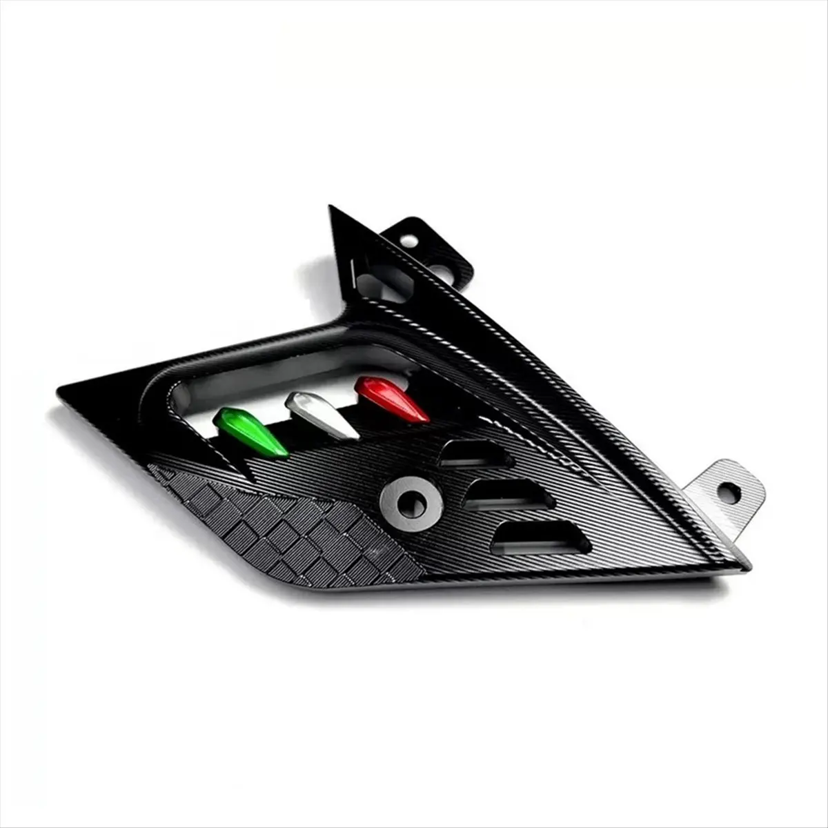 NCSMT Motorcycle Shock Absorber Side Cover Front Wheel Rocker Protector Accessories for Vespa GTS300 GTS 300 2024- Black