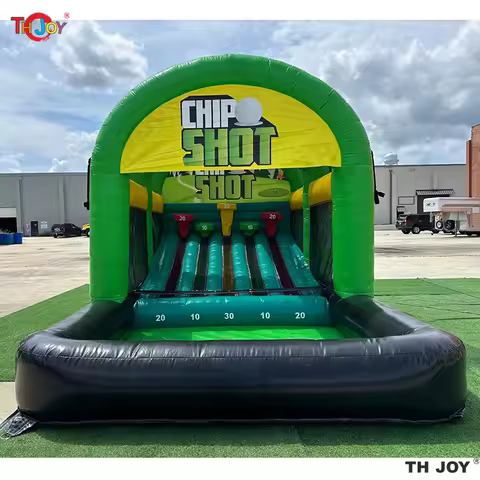 Funny Chip Shot Commercial Interactive Inflatable Sports Carnival Game