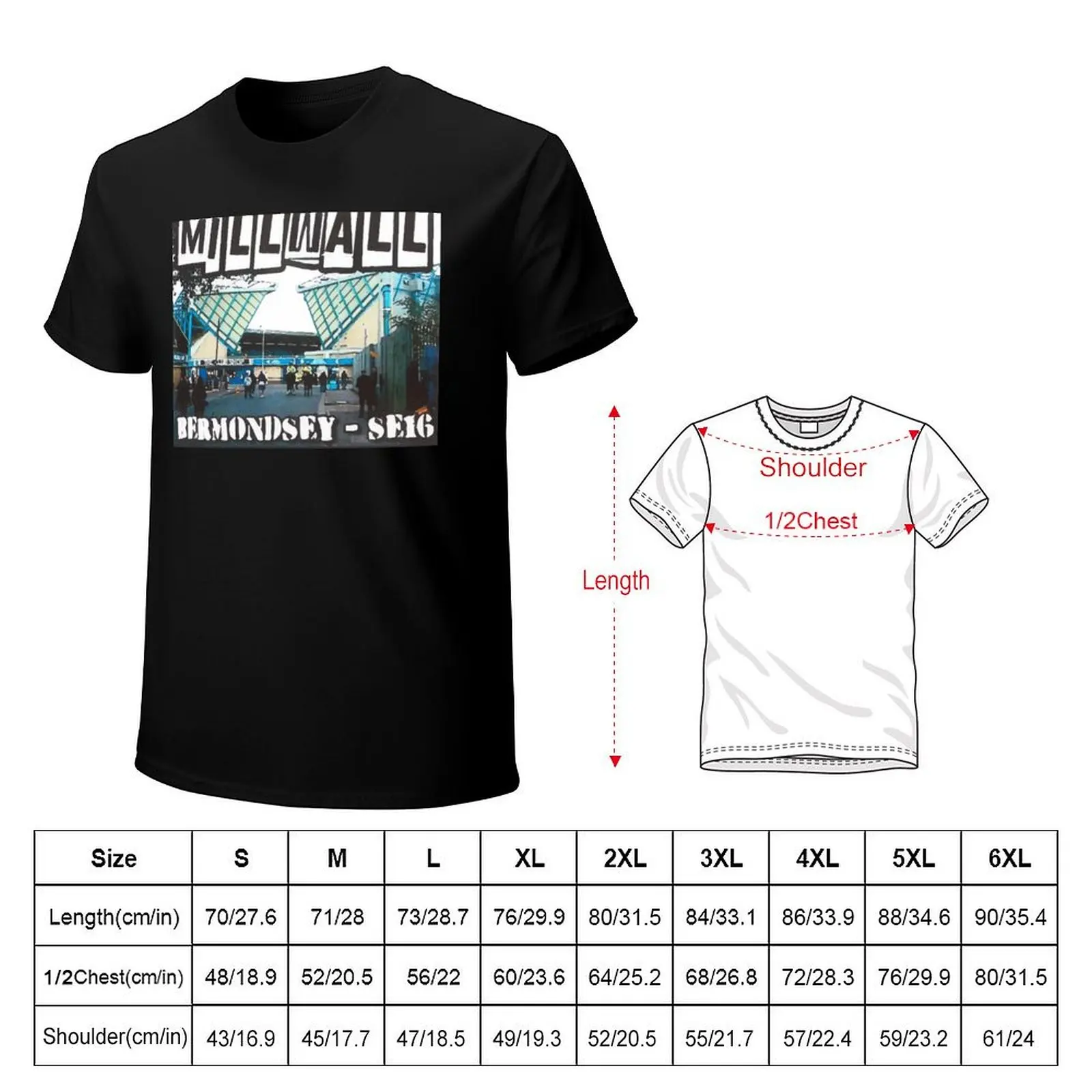 Millwall Bermondsey SE16 T-Shirt Long Lasting Casual T-Shirt