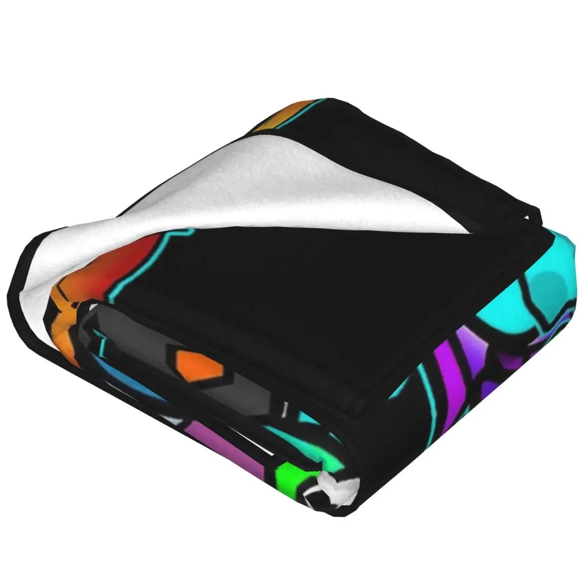 Geometry Dash Old School Gaming Four Seasons Universal Blanket Air-Conditioned Room Can Be Covered Halloween Gifts