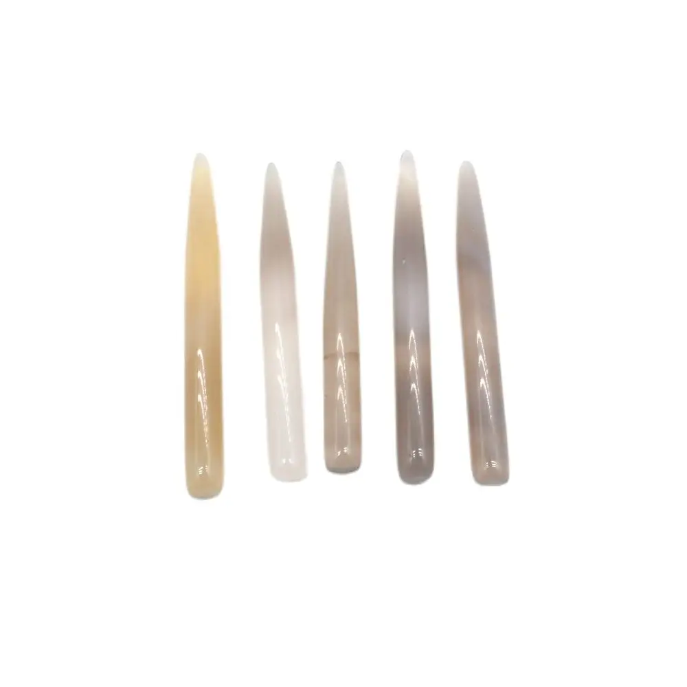 5pcs 4mm Agate Burnisher for Bracelet Ring Surface Gliding Jewellers Burnishing Tools Jewellery Tools