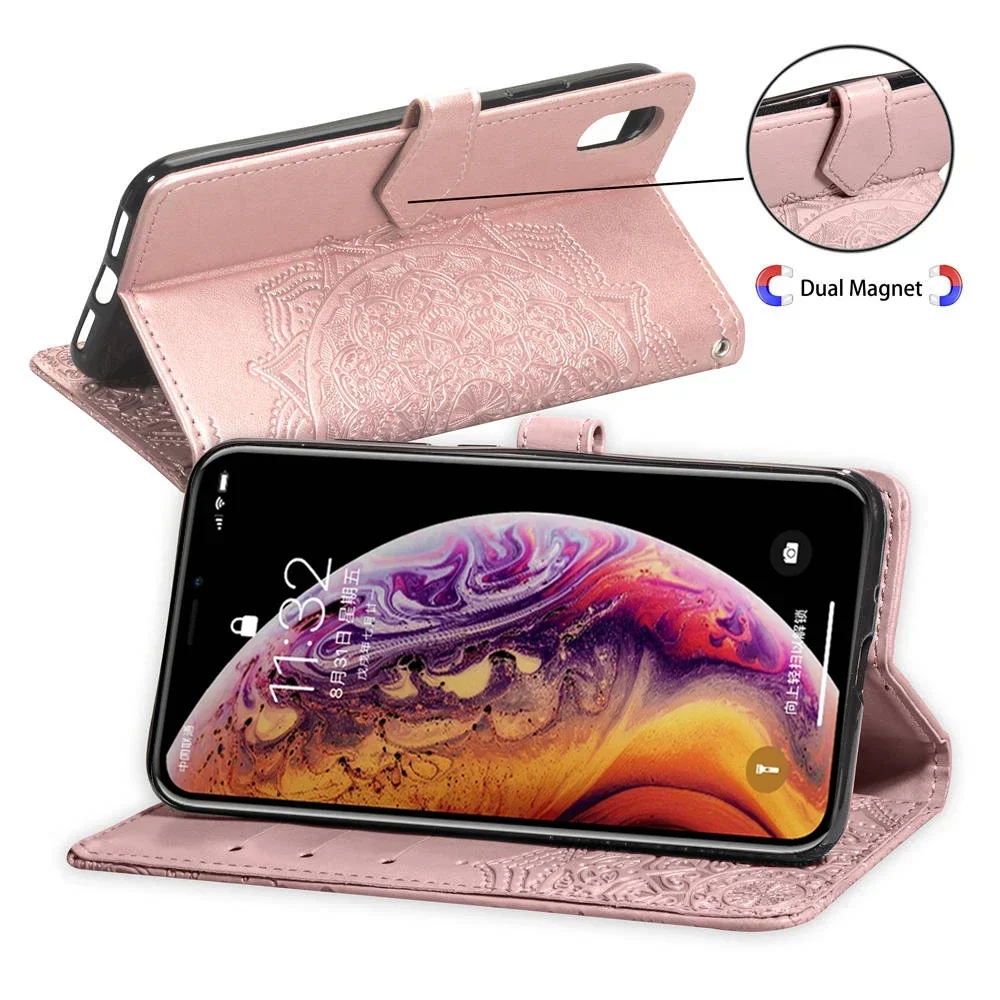 Leather Case For Apple iPhone 11 12 13 14 15 16 17 Pro XS Max Mini XR X 8 7 Plus SE SE3 Air 16E 17E Card Slot Flip Case Cover