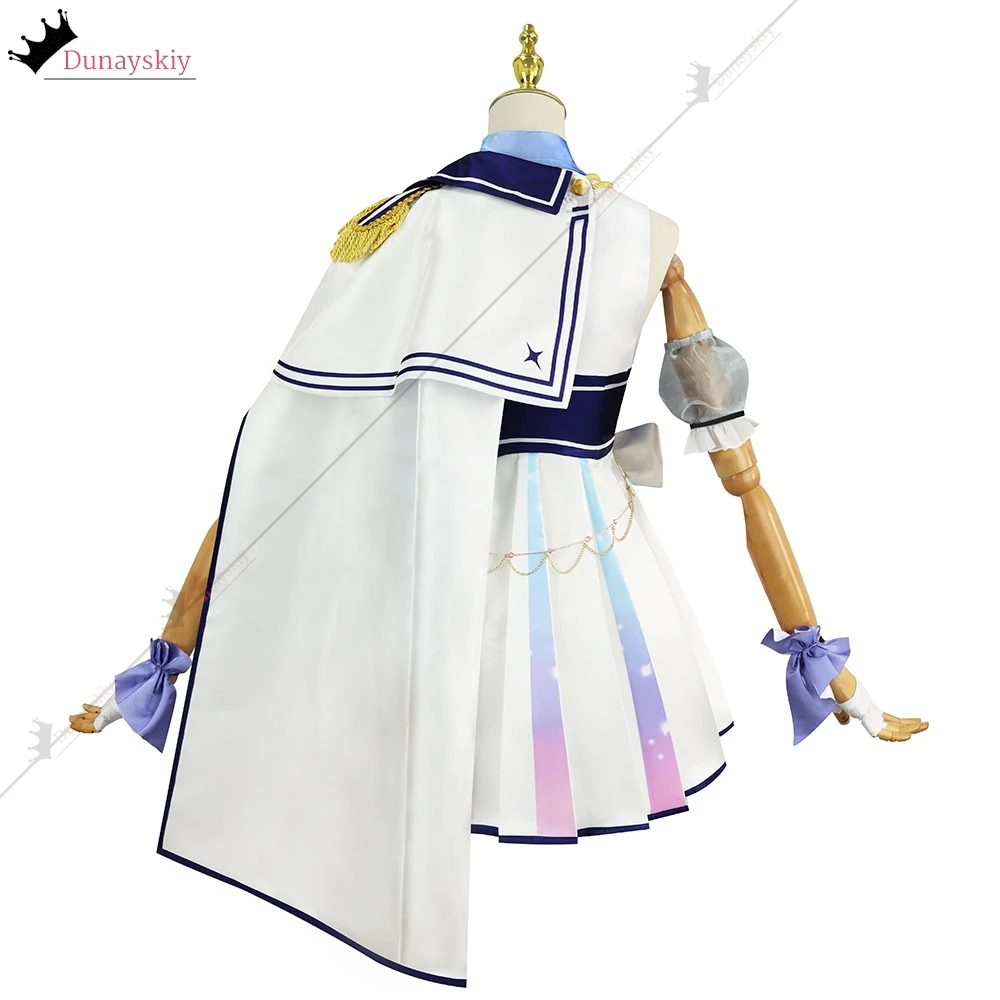 Vtuber higashi hoshimati suisei cosplay traje anime vtuber traje peruca equipe menina vestido feminino role-play princesa lolita vestido