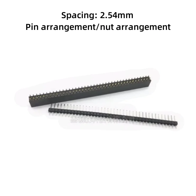 

Single Row Needle Double Row Needle 2.54MM Spacing 1*40 2*40P Straight Needle Row Female Row Needle Socket